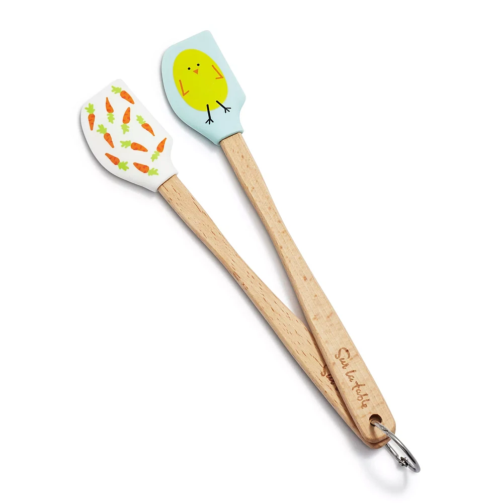 Sur La Table Mini Chick & Carrots Spatulas, Set of 2