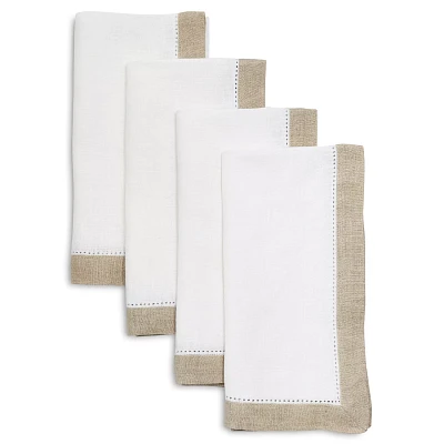 Sur La Table Border Linen Napkins, Set of 4