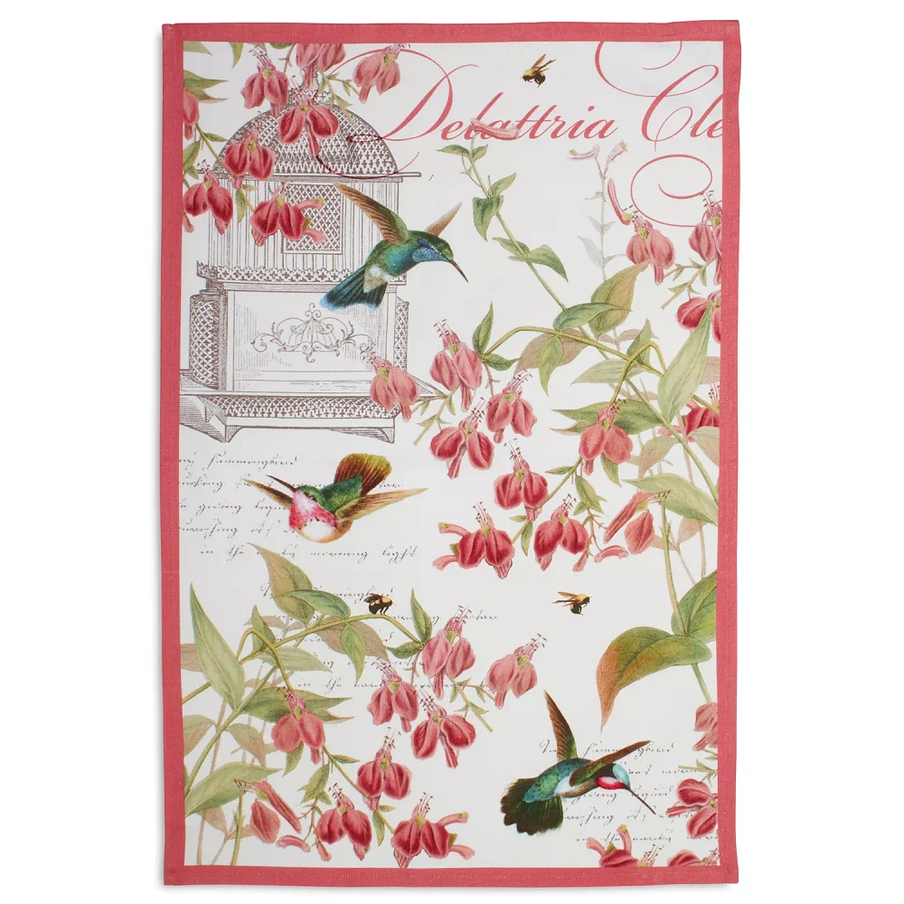 Sur La Table Botanical Hummingbird Kitchen Towel, 30" x 20"