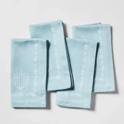 Sur La Table Hanukkah Napkins, Set of 4