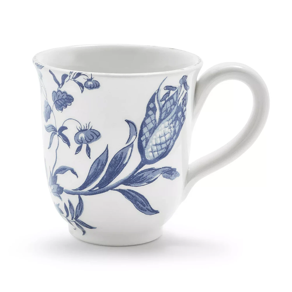 Sur La Table Italian Blue Floral Mug, 15 oz.