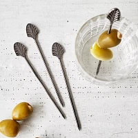 Viski Gunmetal Cocktail Picks, Set of 4