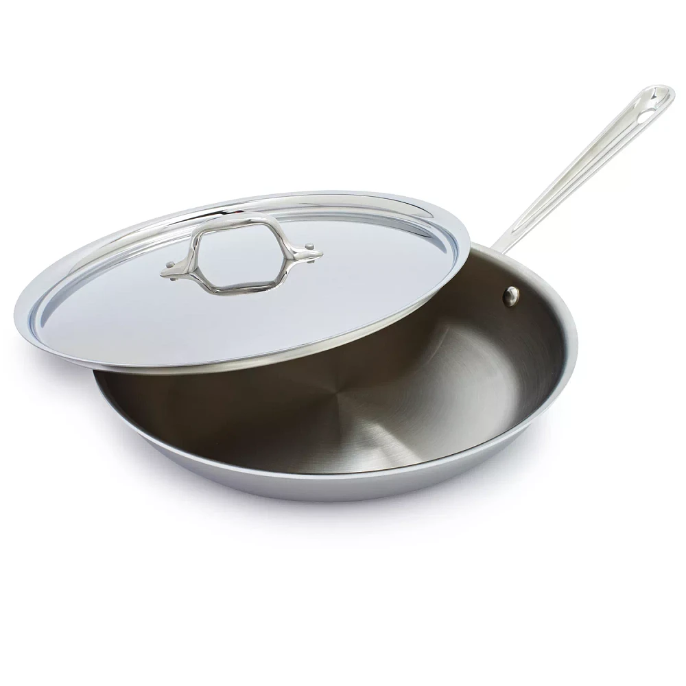 All-Clad D3 Stainless Steel Skillet with Lid