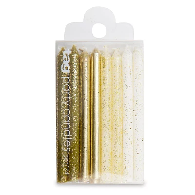 TAG Sparkle N Shine Short Candles, Set of 24