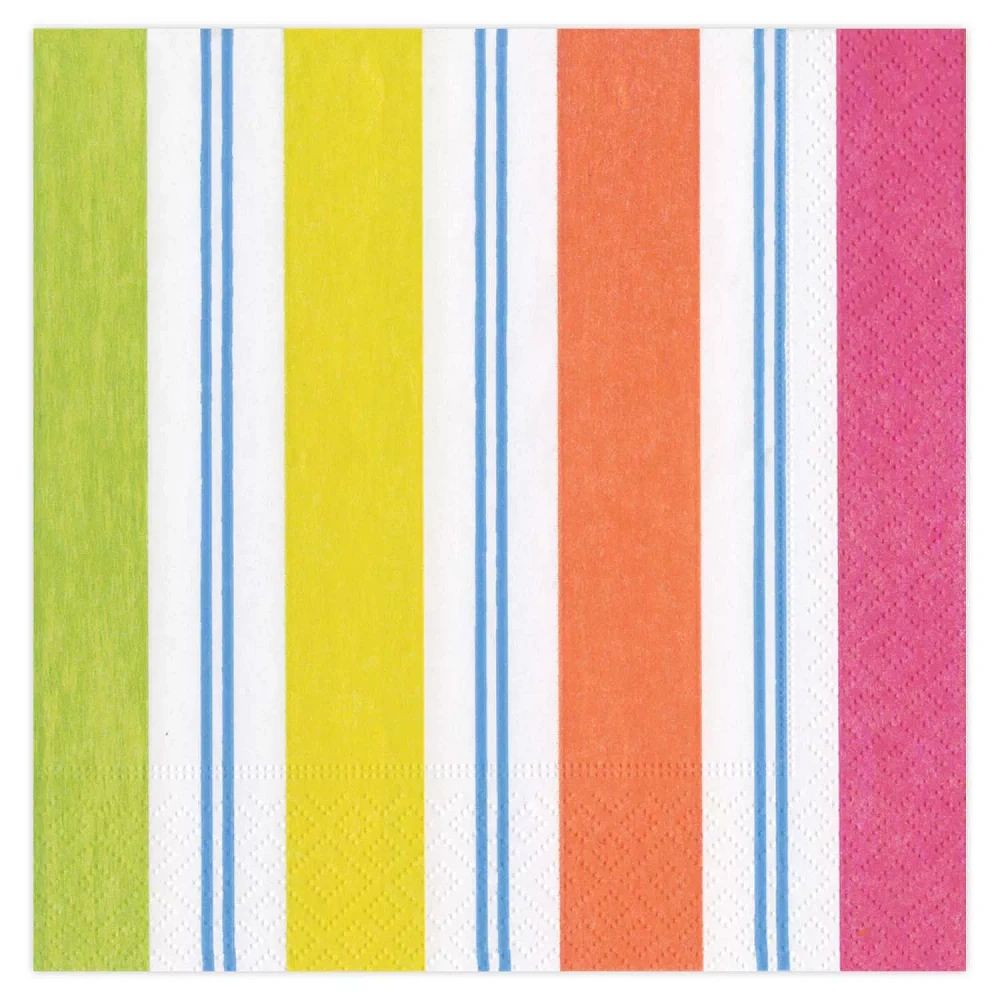 Awning Stripe Cocktail Napkins, Set of 20