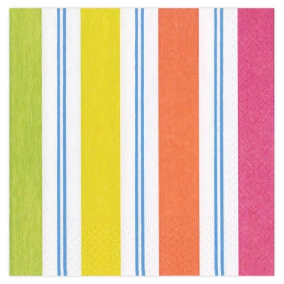 Awning Stripe Cocktail Napkins, Set of 20