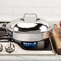 All-Clad D3 Stainless Steel 50th Anniversary Casserole with Lid, 3 qt.