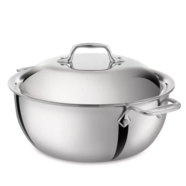 All-Clad D3 Stainless Steel Anniversary Casserole, 4 qt., Stainless Steel