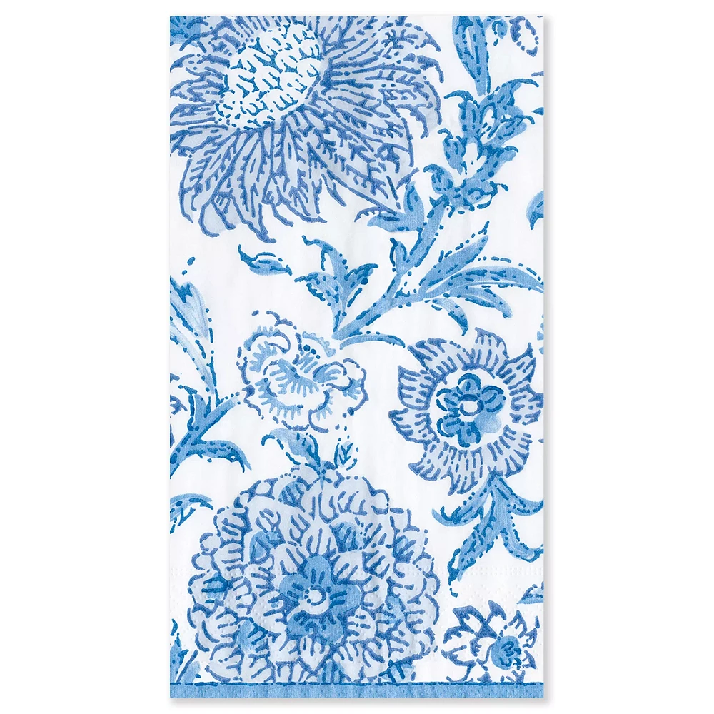 Blue Indiennes Paper Guest Napkins, Set of 15