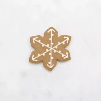 Sur La Table Copper-Plated Snowflake Cookie Cutter with Handle, 3.5"