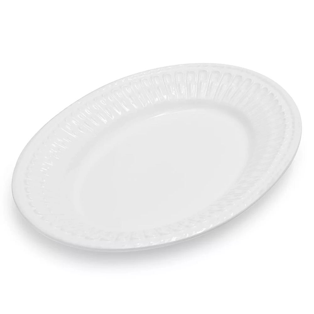 Sur La Table White Paola Serving Platter, 15.75" x 12"