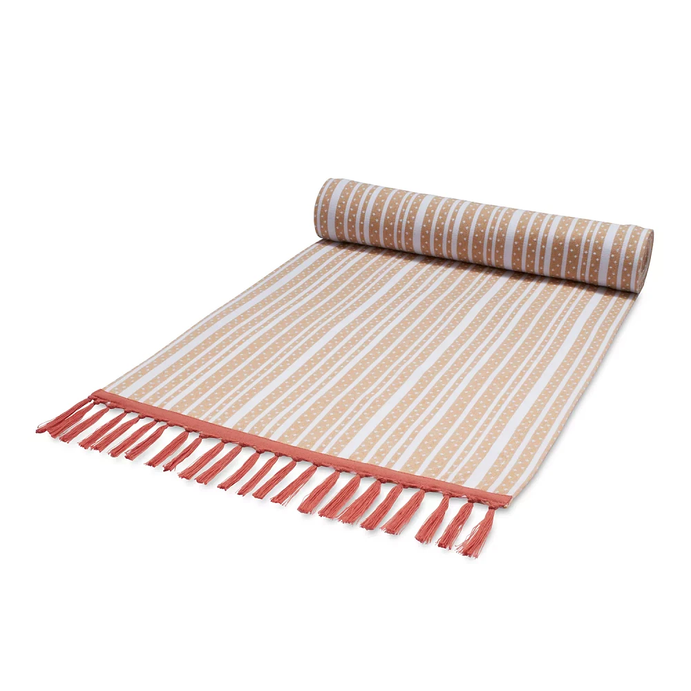 Sur La Table Woven Stripe Table Runner, 108" x 16"