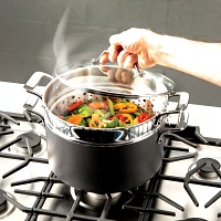 All-Clad Essentials Nonstick 7-qt. Stockpot with Pasta and Steamer Insert