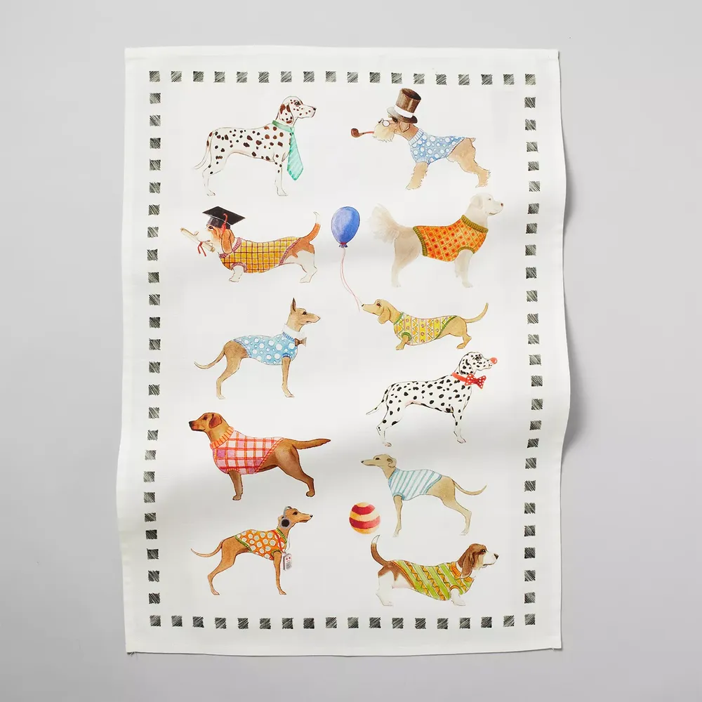 Sur La Table Assorted Dogs Kitchen Towel