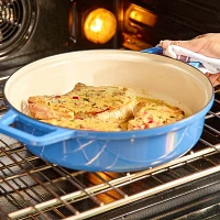 Misen Enameled Cast Iron Braiser, 5 qt.