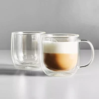 Sur La Table Double-Wall Cappuccino Glasses