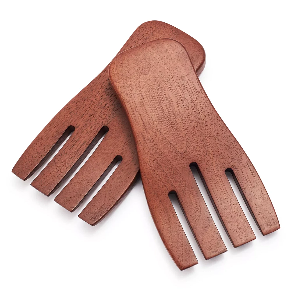 Sur La Table Walnut Salad Hands, Set of 2