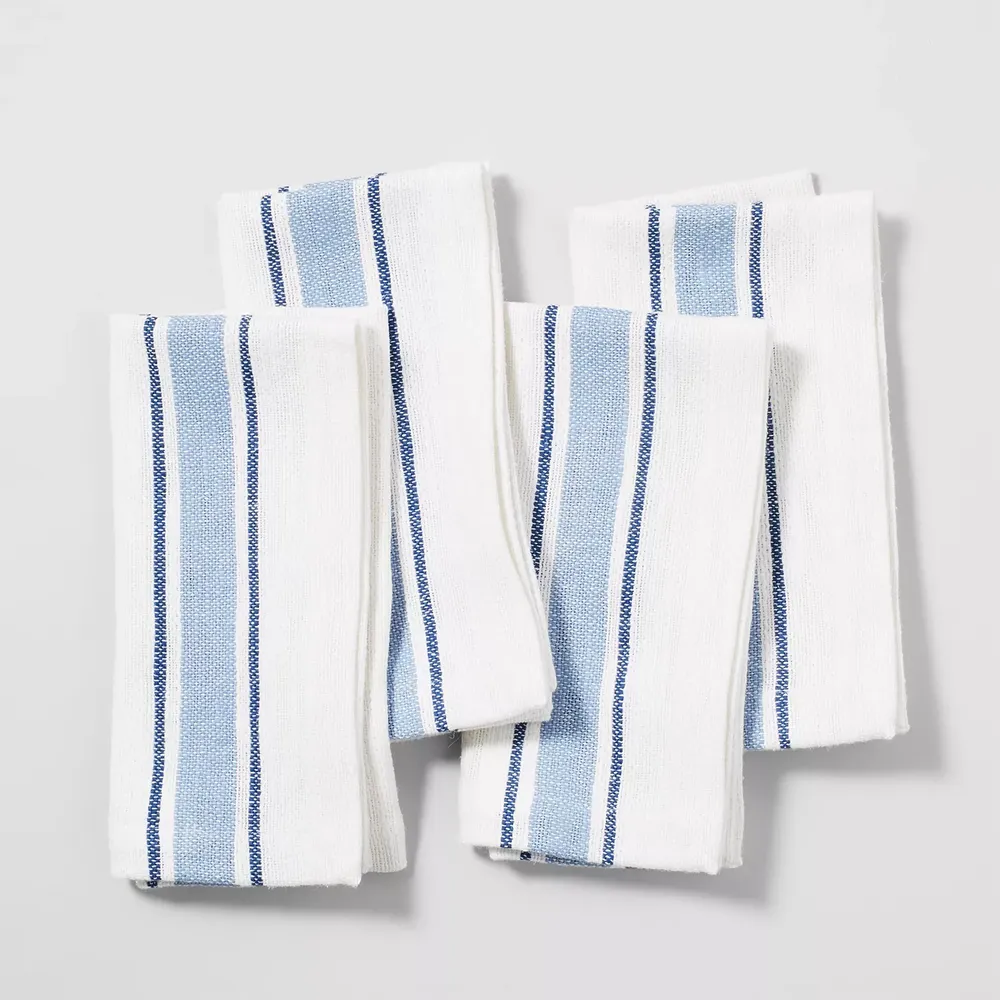 Sur La Table Cloud Woven Stripe Napkins