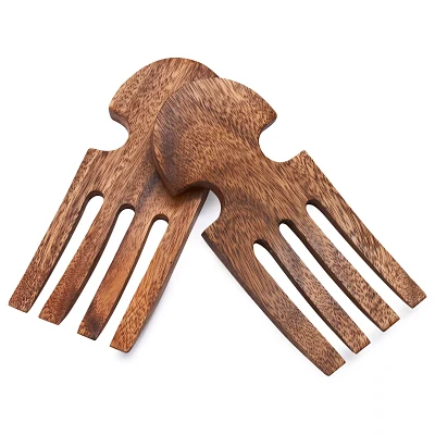 Sur La Table Acacia Wood Salad Hands, Set of 2