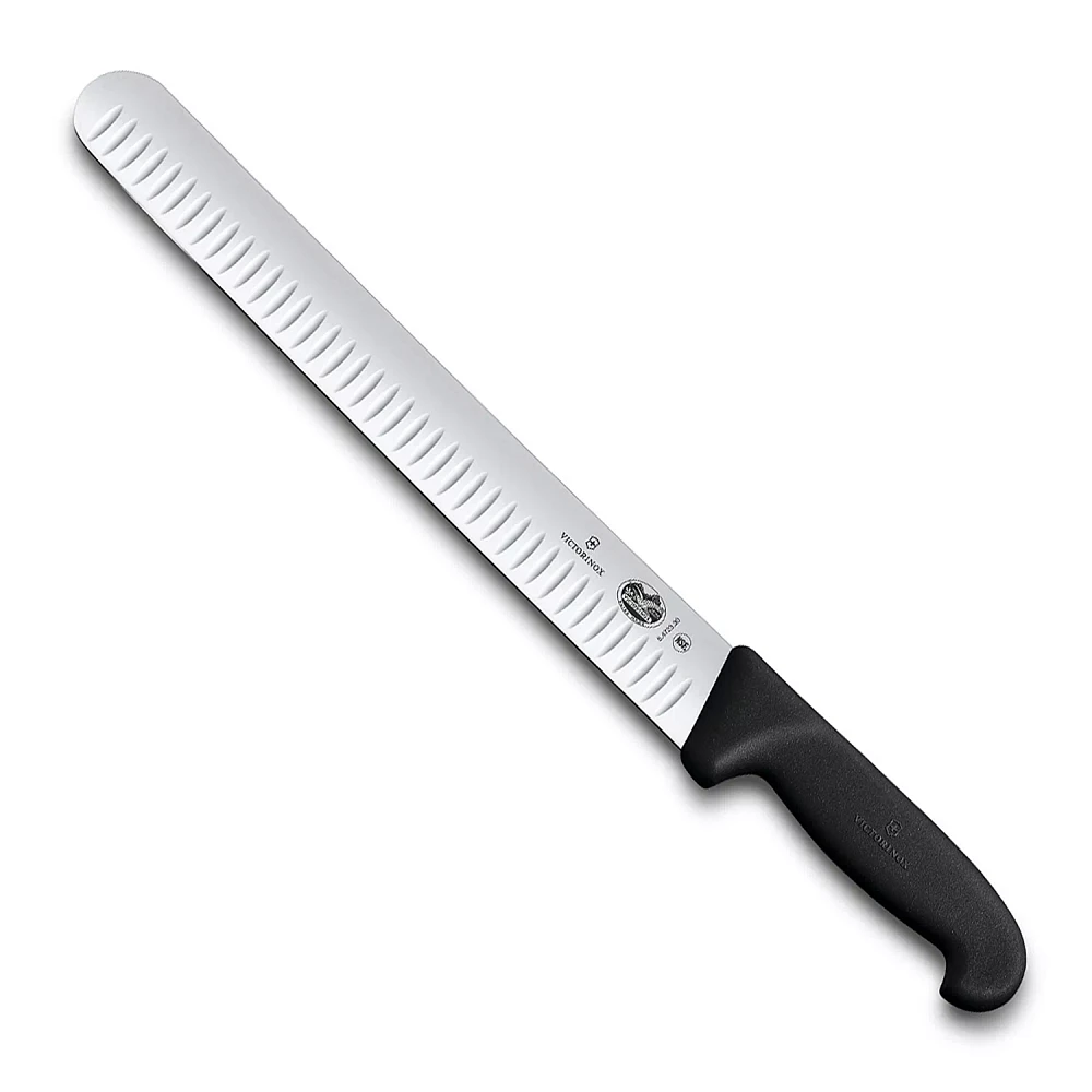 Victorinox Fibrox Pro Slicing Knife with Granton Edge, 12"