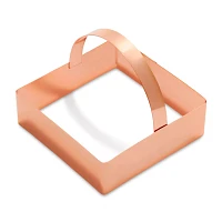 Sur La Table Copper-Plated Square Cookie Cutter with Handle, 3"