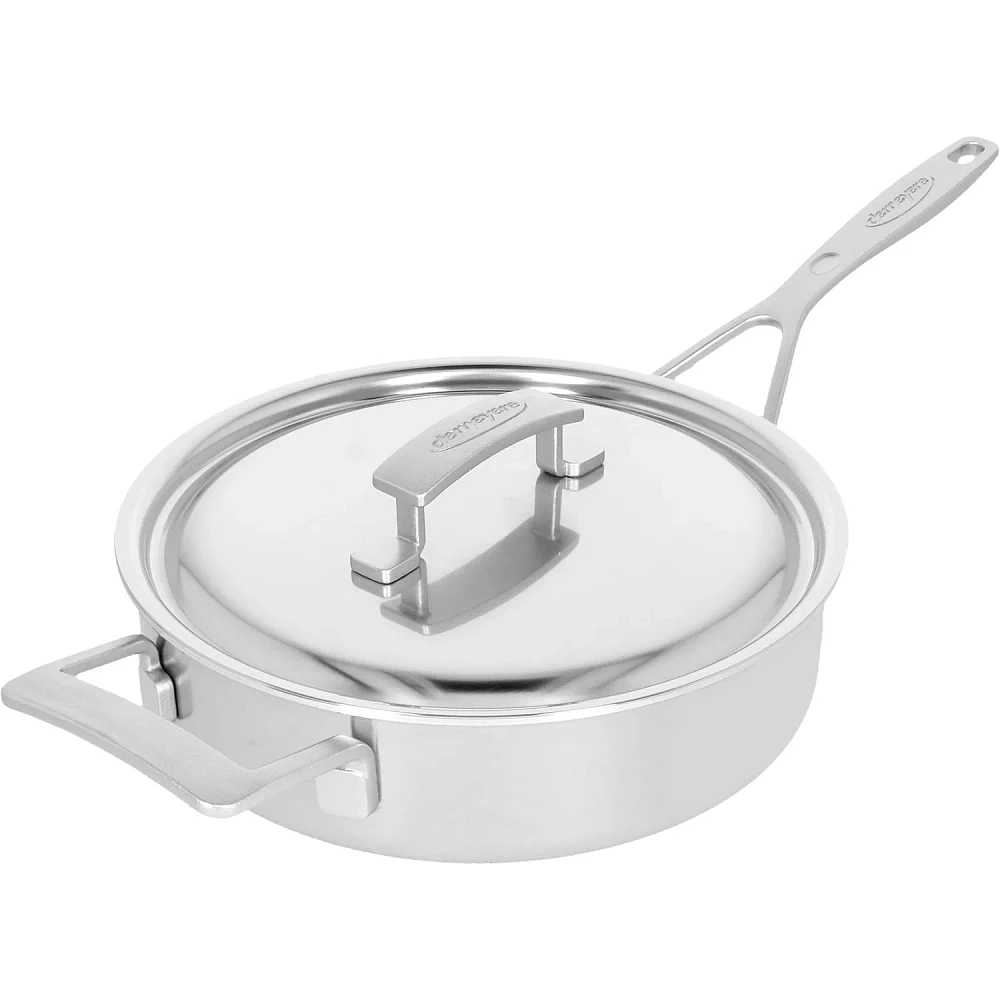 Demeyere Industry5 Stainless Steel Sauté Pan With Helper Handle & Lid