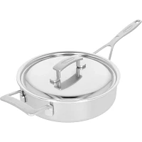 Demeyere Industry5 Stainless Steel Sauté Pan With Helper Handle & Lid