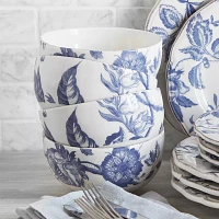 Sur La Table Italian Blue Floral Cereal Bowl