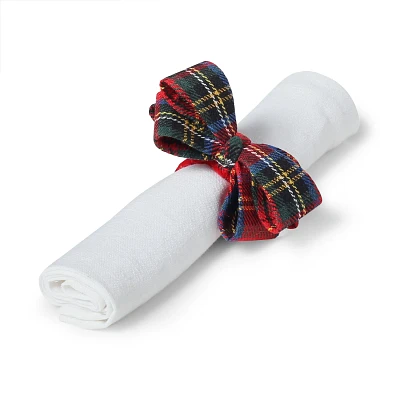 Sur La Table Plaid Bow Napkin Ring