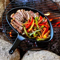 Sur La Table Ceramic Fajita Pan with Wooden Base