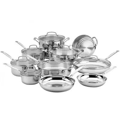 Cuisinart Chef’s Classic Stainless Steel 17-Piece Cookware Set