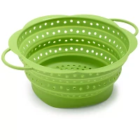 Kuhn Rikon Green Collapsible Colander, 10.5"