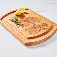 Sur La Table Fall Floral Reversible Carving Board