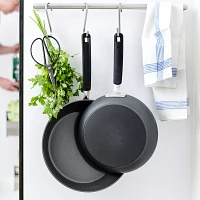 GreenPan Levels Stackable Ceramic Nonstick Skillets, Set of 2, 10" & 12"