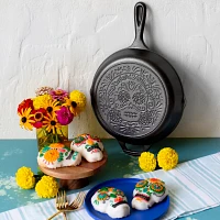 Lodge Day of the Dead Cast Iron Skillet, 10.25"