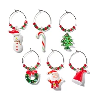 Sur La Table Christmas Wine Charms, Set of 6