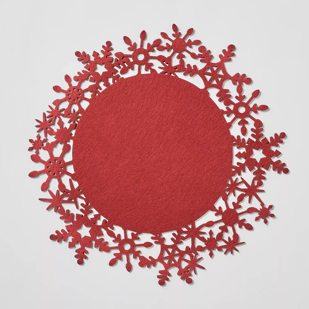 Sur La Table Snowflake Felt Placemat