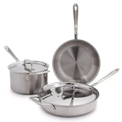 All-Clad D5 Brushed Stainless Steel -Piece Set