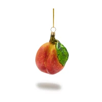 Sur La Table Peach Glass Ornament