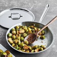 All-Clad D5 Brushed Stainless Steel Skillets w/ Lid