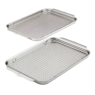 Hestan Provisions OvenBond Tri-Ply Half Sheet Pans with Rack