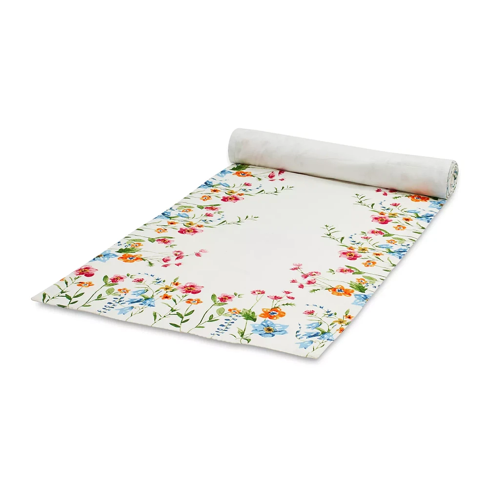 Sur La Table Floral Table Runner, 108" x 16"