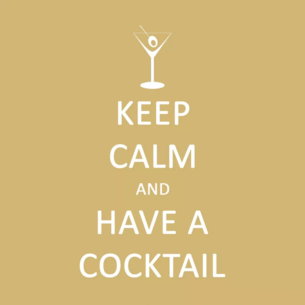 Keep Calm Have a Cocktail Paper Cocktail Napkins