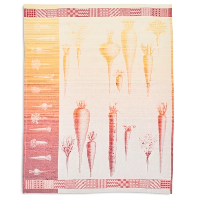 Sur La Table Carrot Jacquard Kitchen Towel, 30" x 22"