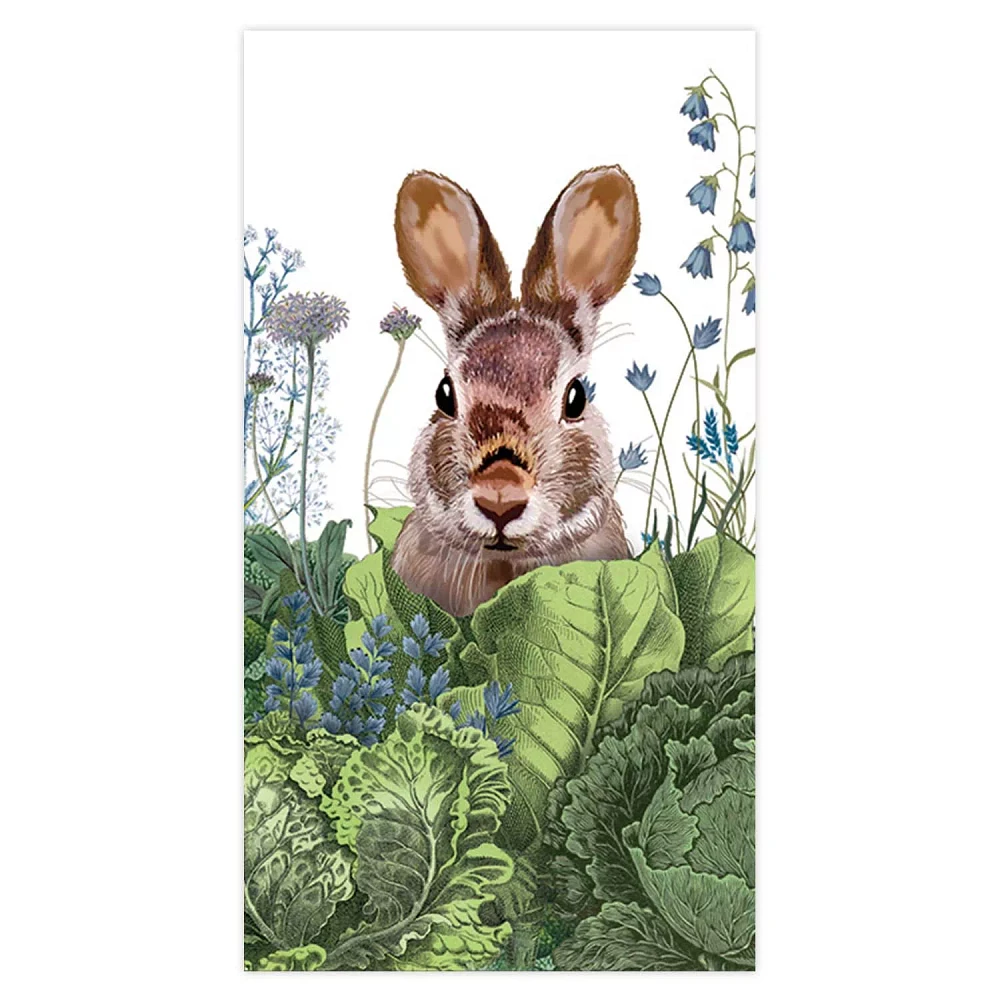 Chou Bunny Guest Napkins, Set of 15