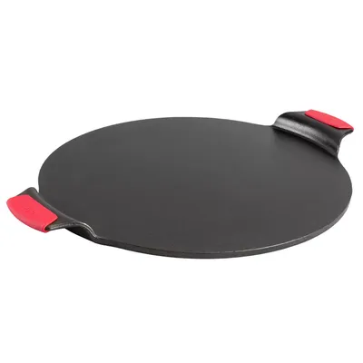 Lodge Cast Iron Pizza Pan with Silicone Handles