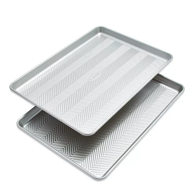 Sur La Table Silver Classic Half Sheet Pan, Set of 2