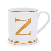 Sur La Table Gold Monogram Mugs