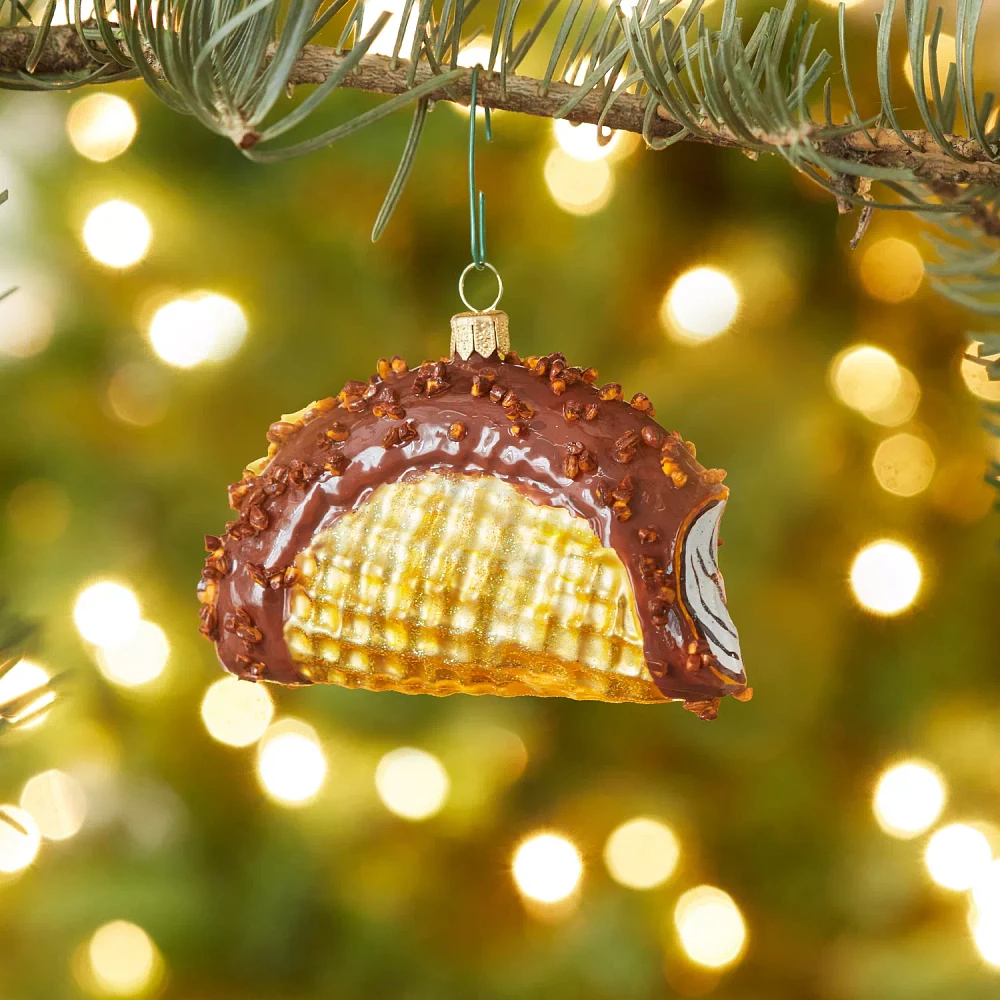 Sur La Table Chocolate Taco Glass Ornament