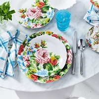 Sur La Table Rose Garden Dinnerware by April Cornell, Set of 12